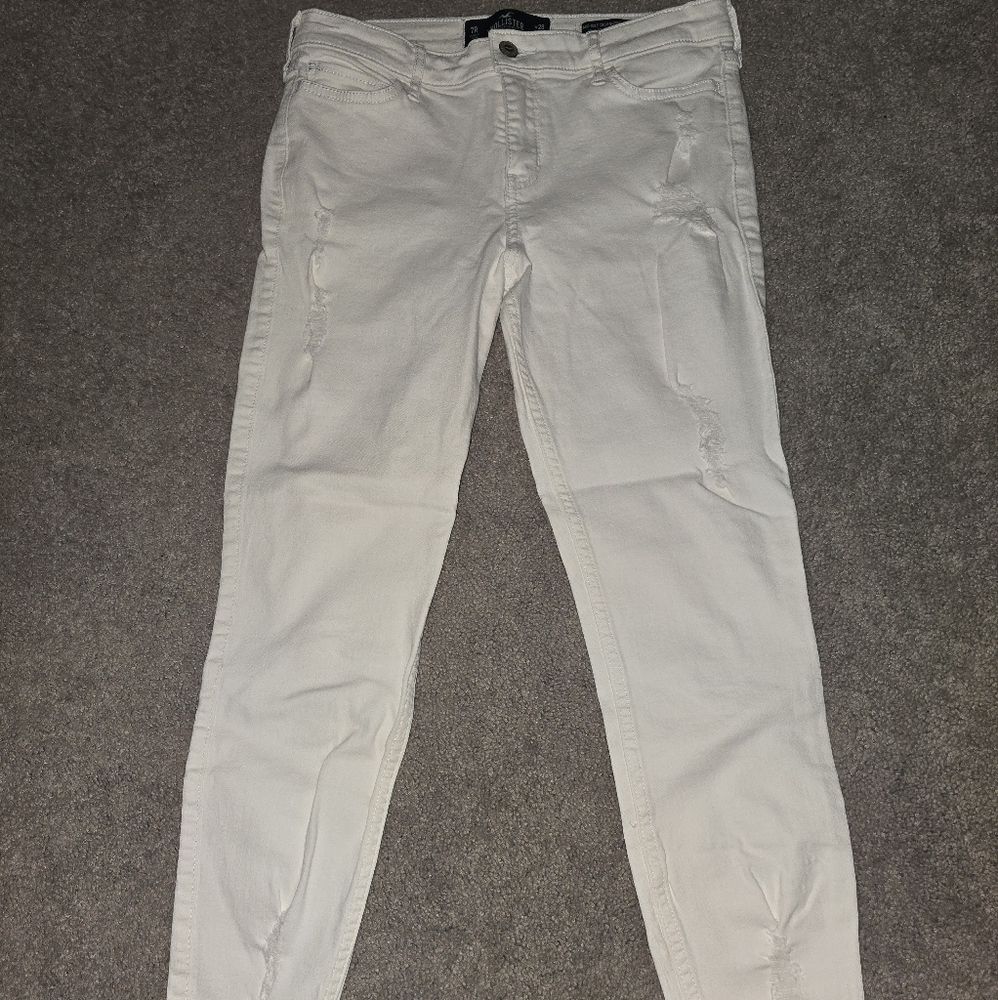 Hollister White Denim Jeans
